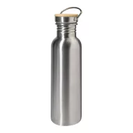   Sticla de apa 750 ml, Everestus, 2601E15142, Ø69x252 mm, Otel, Bambus, Argintiu