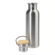   Sticla de apa 750 ml, Everestus, 2601E15142, Ø69x252 mm, Otel, Bambus, Argintiu