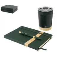   Set cadou 3 piese, Everestus, 2610E18711, A5, Dictando, 300x95x224 mm, Bambus, Poliuretan, Verde