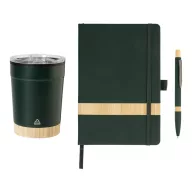   Set cadou 3 piese, Everestus, 2610E18711, A5, Dictando, 300x95x224 mm, Bambus, Poliuretan, Verde