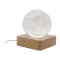 Glob cu lumina led, Everestus, 2601E15113, 60x70x60 mm, Lemn, Sticla, Transparent
