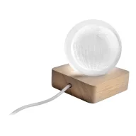   Glob cu lumina led, Everestus, 2601E15113, 60x70x60 mm, Lemn, Sticla, Transparent