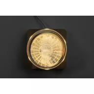   Glob cu lumina led, Everestus, 2601E15113, 60x70x60 mm, Lemn, Sticla, Transparent