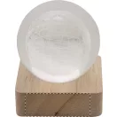Glob cu lumina led, Everestus, 2601E15113, 60x70x60 mm, Lemn, Sticla, Transparent