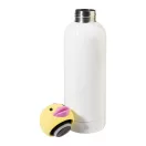 Sticla termos ratusca pentru copii, Everestus, 2610E19380, 500 ml, Ø73x225 mm, Otel inoxidabil, Alb, Galben