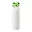 Sticla termos broscuta pentru copii, Everestus, 2610E19381, 500 ml, Ø73x240 mm, Otel inoxidabil, Alb, Verde