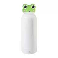   Sticla termos broscuta pentru copii, Everestus, 2610E19381, 500 ml, Ø73x240 mm, Otel inoxidabil, Alb, Verde