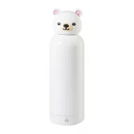   Sticla termos ursulet pentru copii, Everestus, 2610E19378, 500 ml, Ø73x247 mm, Otel inoxidabil, Alb