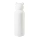 Sticla termos ursulet pentru copii, Everestus, 2610E19378, 500 ml, Ø73x247 mm, Otel inoxidabil, Alb