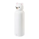 Sticla termos ursulet pentru copii, Everestus, 2610E19378, 500 ml, Ø73x247 mm, Otel inoxidabil, Alb