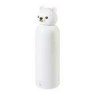   Sticla termos ursulet pentru copii, Everestus, 2610E19378, 500 ml, Ø73x247 mm, Otel inoxidabil, Alb