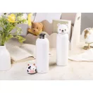 Sticla termos ursulet pentru copii, Everestus, 2610E19378, 500 ml, Ø73x247 mm, Otel inoxidabil, Alb