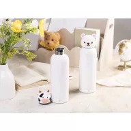  Sticla termos ursulet pentru copii, Everestus, 2610E19378, 500 ml, Ø73x247 mm, Otel inoxidabil, Alb