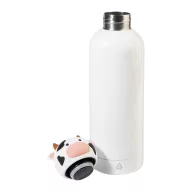   Sticla termos vacuta pentru copii, Everestus, 2610E19379, 500 ml, Ø73x243 mm, Otel inoxidabil, Alb