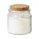 Lumanare cu aroma de vanilie, Everestus, 2601E14896, Ø60x60 mm, Ceara, Sticla, Alb