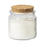   Lumanare cu aroma de vanilie, Everestus, 2601E14896, Ø60x60 mm, Ceara, Sticla, Alb