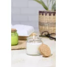 Lumanare cu aroma de vanilie, Everestus, 2601E14896, Ø60x60 mm, Ceara, Sticla, Alb
