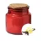 Lumanare cu aroma de vanilie, Everestus, 2601E14895, Ø60x60 mm, Ceara, Sticla, Rosu