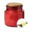 Lumanare cu aroma de vanilie, Everestus, 2601E14895, Ø60x60 mm, Ceara, Sticla, Rosu