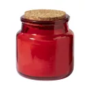 Lumanare cu aroma de vanilie, Everestus, 2601E14895, Ø60x60 mm, Ceara, Sticla, Rosu