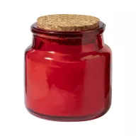   Lumanare cu aroma de vanilie, Everestus, 2601E14895, Ø60x60 mm, Ceara, Sticla, Rosu