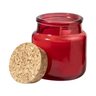  Lumanare cu aroma de vanilie, Everestus, 2601E14895, Ø60x60 mm, Ceara, Sticla, Rosu