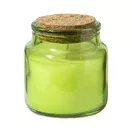 Lumanare cu aroma de vanilie, Everestus, 2601E14894, Ø60x60 mm, Ceara, Sticla, Verde