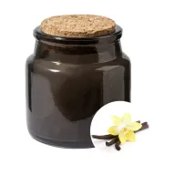   Lumanare cu aroma de vanilie, Everestus, 2601E14892, Ø60x60 mm, Ceara, Sticla, Negru