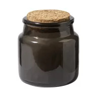   Lumanare cu aroma de vanilie, Everestus, 2601E14892, Ø60x60 mm, Ceara, Sticla, Negru