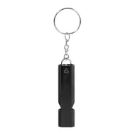   Breloc fluier, Everestus, 2601E15221, 15x56x8 mm, Aluminiu, Metal, Negru