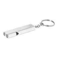   Breloc fluier, Everestus, 2601E15224, 15x56x8 mm, Aluminiu, Metal, Argintiu