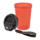 Cana de voiaj, 400 ml, Everestus, 2601E15032, Ø90x140 mm, Polipropilena, Poliester, Rosu