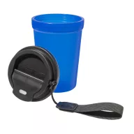   Cana de voiaj, 400 ml, Everestus, 2601E15030, Ø90x140 mm, Polipropilena, Poliester, Albastru inchis