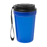   Cana de voiaj, 400 ml, Everestus, 2601E15030, Ø90x140 mm, Polipropilena, Poliester, Albastru inchis