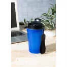 Cana de voiaj, 400 ml, Everestus, 2601E15030, Ø90x140 mm, Polipropilena, Poliester, Albastru inchis