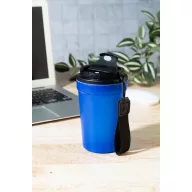   Cana de voiaj, 400 ml, Everestus, 2601E15030, Ø90x140 mm, Polipropilena, Poliester, Albastru inchis