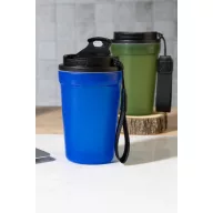   Cana de voiaj, 400 ml, Everestus, 2601E15030, Ø90x140 mm, Polipropilena, Poliester, Albastru inchis