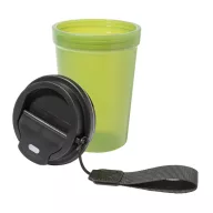   Cana de voiaj, 400 ml, Everestus, 2601E15031, Ø90x140 mm, Polipropilena, Poliester, Verde