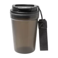   Cana de voiaj, 400 ml, Everestus, 2601E15029, Ø90x140 mm, Polipropilena, Poliester, Negru