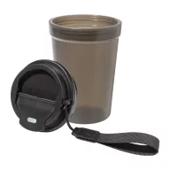   Cana de voiaj, 400 ml, Everestus, 2601E15029, Ø90x140 mm, Polipropilena, Poliester, Negru