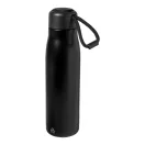 Sticla termos 500 ml, Everestus, 2601E15232, Ø69x250 mm, Otel, Polipropilena, Negru
