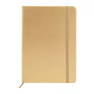   Agenda, Everestus, 2601E15145, A5, Dictando, coperta cu elastic, 145x210x16 mm, Poliuretan, Hartie, Auriu