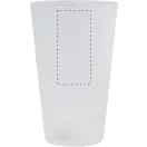 Pahar reutilizabil pentru evenimente, 500 ml, Everestus, 2601E15009, Ø85x140 mm, Polipropilena, Alb frosted
