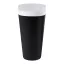 Pahar reutilizabil pentru evenimente, 500 ml, Everestus, 2601E15008, Ø85x140 mm, Polipropilena, Negru