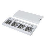   Set de surubelnite cu 24 biti, Everestus, 2601E15118, 158x67x16 mm, ABS, Alb