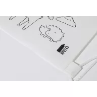   Saculet de colorat pentru Copii, Everestus, 2601E15368, 250x300 mm, Poliester, Material netesut, Alb