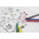 Saculet de colorat pentru Copii, Everestus, 2601E15368, 250x300 mm, Poliester, Material netesut, Alb