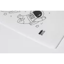 Sacosa cu 5 creioane colorate, Everestus, 2601E15316, 245x240 mm, Poliester, Material netesut, Alb