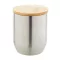 Cana termos 300 ml, 2402E18584, Everestus, ø78x102 mm, Otel, Bambus, Argintiu