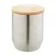 Cana termos 300 ml, 2402E18584, Everestus, ø78x102 mm, Otel, Bambus, Argintiu